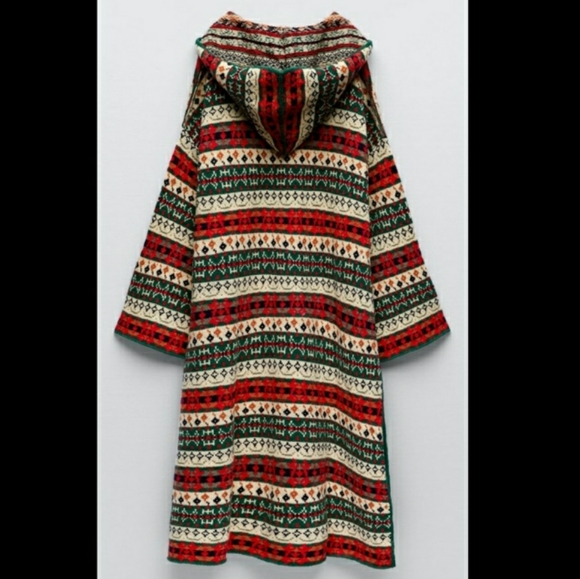 Zara knit jacquard poncho - Picture 8 of 8